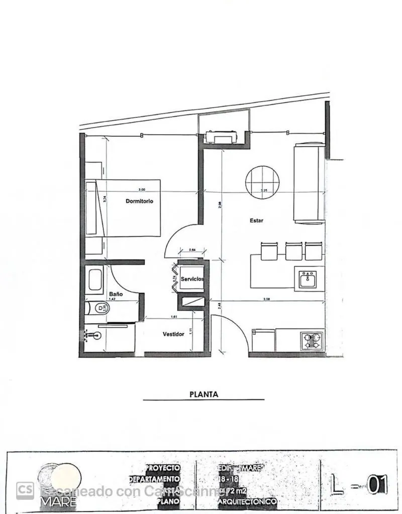 1-bedroom apartment for rent in the Maré building, Equipetrol: foto 4 de 25