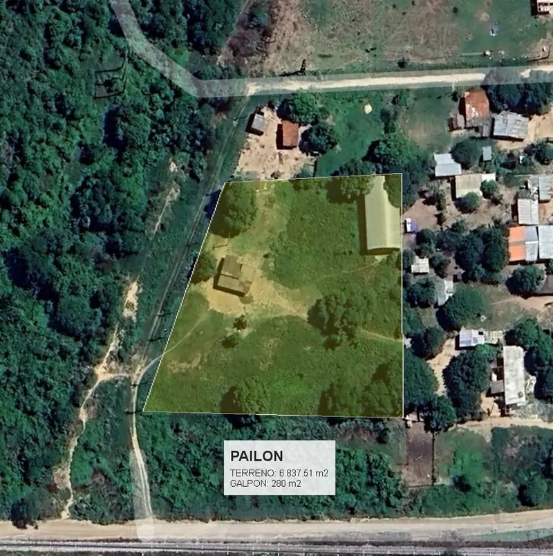 Terreno de 6.837,73 m² con galpón en venta al ingreso de Pailón: foto 2 de 10