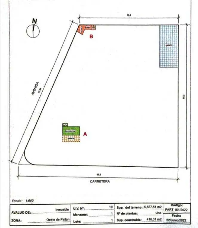 Terreno de 6.837,73 m² con galpón en venta al ingreso de Pailón: foto 10 de 10
