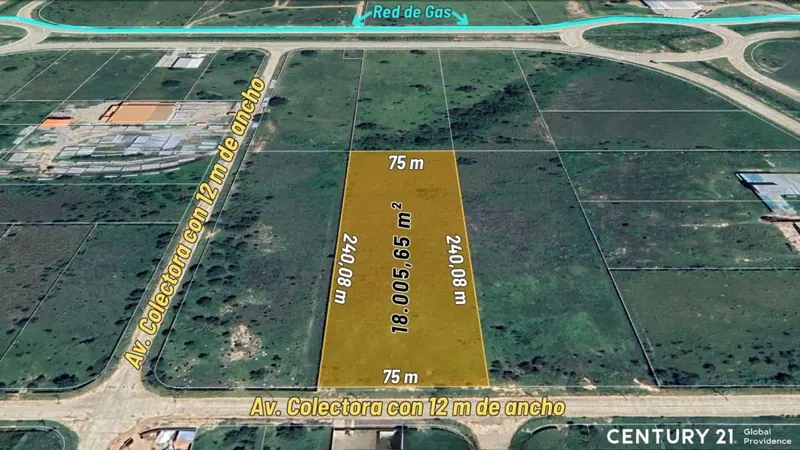 18,005.65 m² industrial lot for sale in PILAT, Warnes: foto 2 de 4