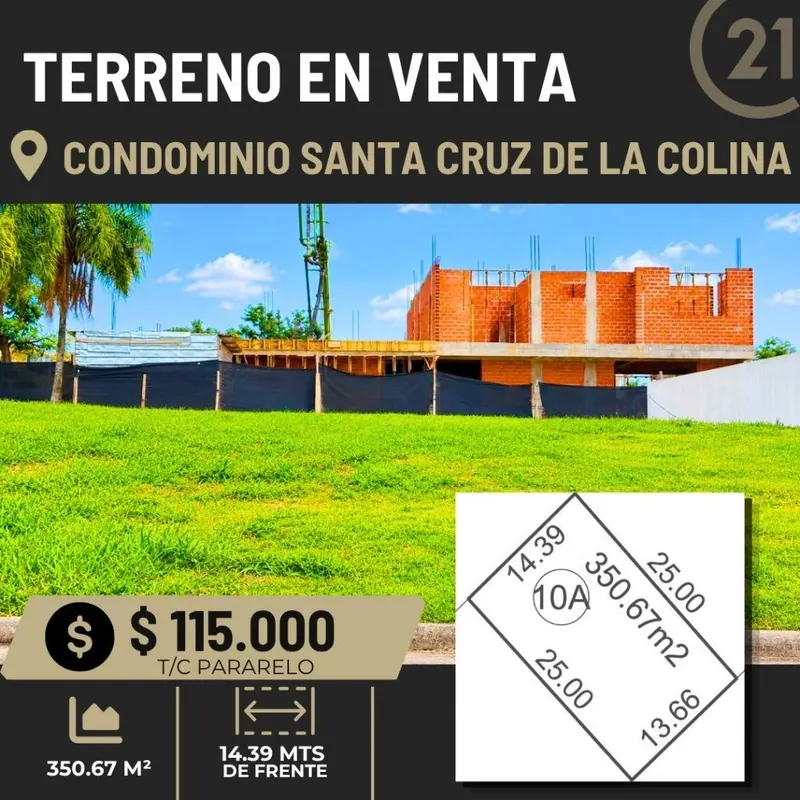 350.67 m² lot for sale in the Santa Cruz de la Colina gated community: foto 2 de 3