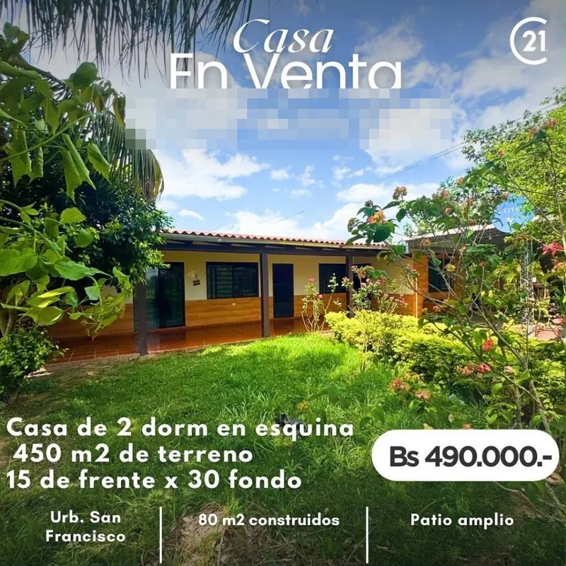 Corner house for sale in Warnes, Valle Sánchez development, 448 m²: foto 2 de 11