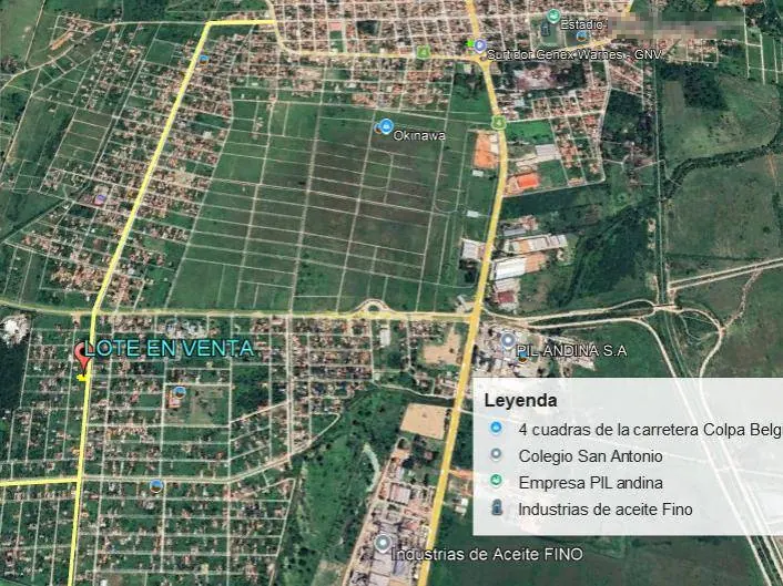 Terreno de 300 m² en venta en la Urb. Gran Paitití, Warnes: foto 3 de 5