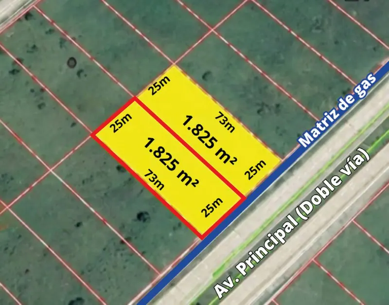 1,825 m² industrial lot for sale in PILAT, Warnes: foto 2 de 3