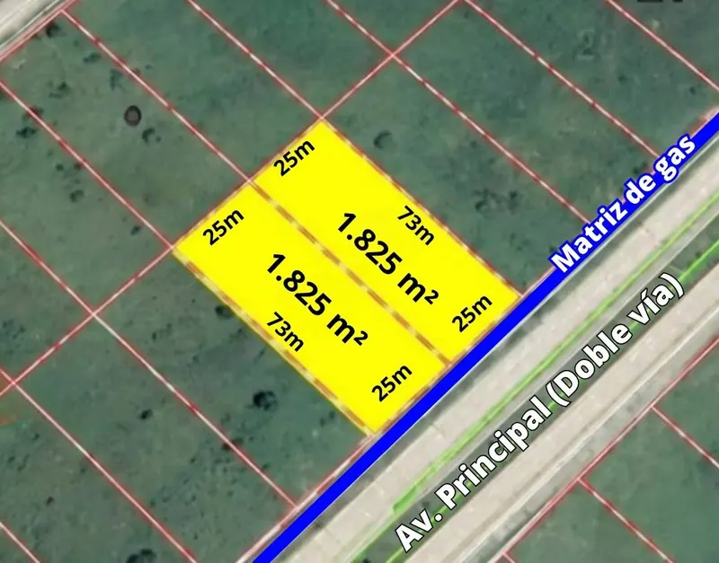 Industrial lots of 3,650 m² for sale in PILAT, Warnes: foto 3 de 3