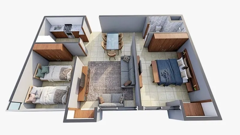 Departamento de 2 dormitorios en alquiler en la Plazuela Calleja