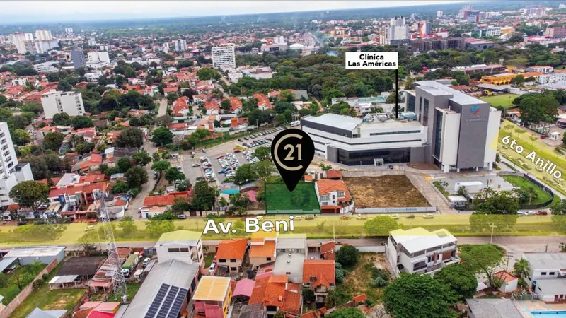 720 m² lot for sale on Av. Beni and the 6th ring: foto 2 de 3