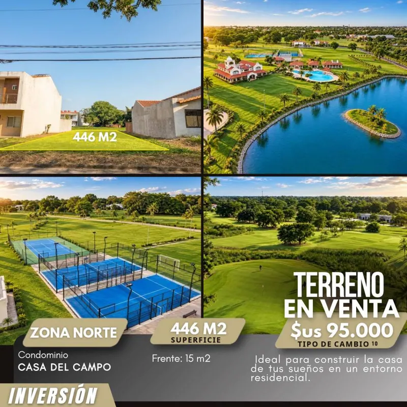 Terreno de 462,75 m² en venta en el condominio Casa de Campo: foto 2 de 5