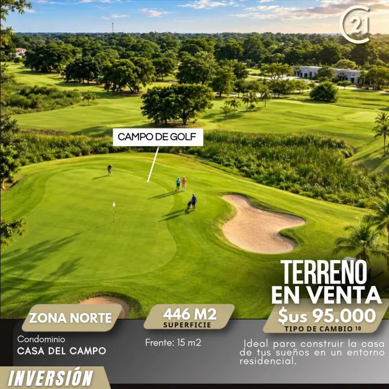 Terreno de 462,75 m² en venta en el condominio Casa de Campo: foto 3 de 5