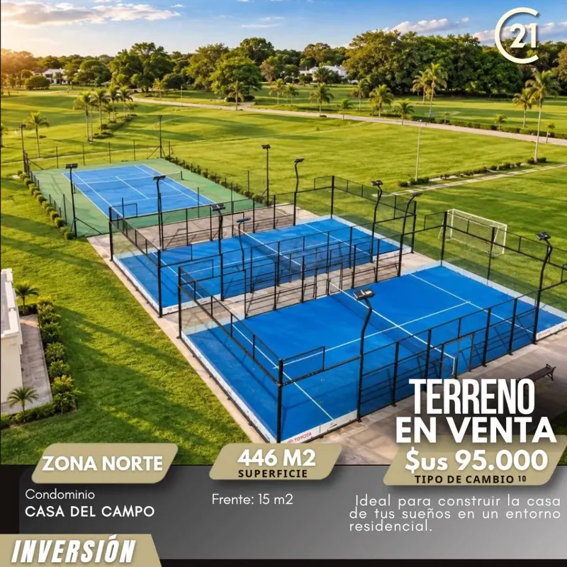 Terreno de 462,75 m² en venta en el condominio Casa de Campo: foto 4 de 5