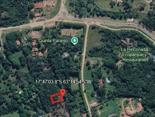 Terreno de 1.510,81 m² en venta en el Urubó, a una cuadra del puente: foto 2 de 3